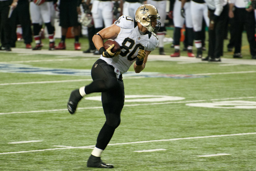 There are a fair share of Jimmy Graham-sized When Jimmy Graham and Peyton Manning are in your lineup, you don't need much more - ask Jim Day.  Photo by Football Schedule. 