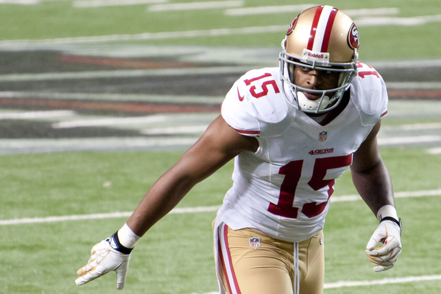 Norris' first skill player for Joe Flacco is a youngish, Boldin-ish receiver in Michael Crabtree. Photo by Football Schedule.