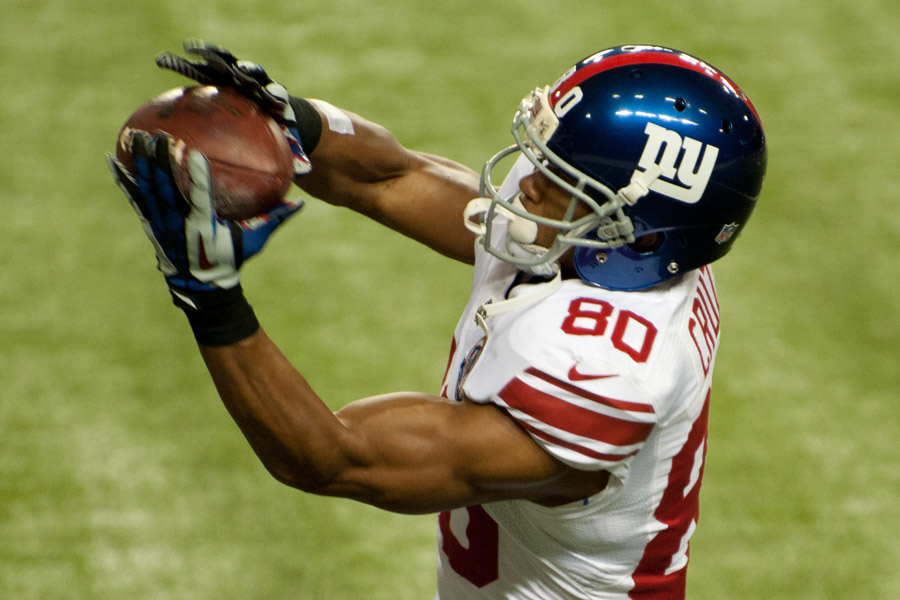 If you acquire Victor Cruz before he became a starter, you're probably a grinder. See below. Photo by Football Schedule.