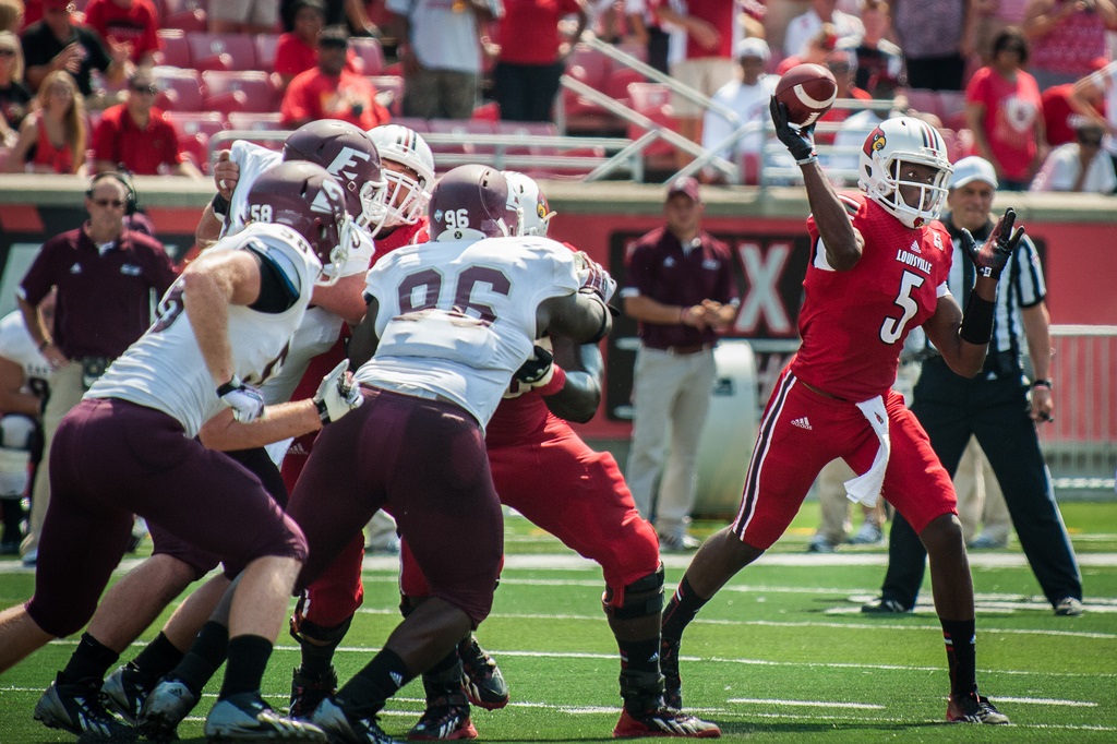 Best Louisville prospect in this draft? Maybe, but don't give the short end of the stick to the Cardinals' safety Calvin Pryor. Photo by KYNGPAO